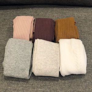 Lot of 6 Jamie Kay tights size 1-2YR Great Cond!